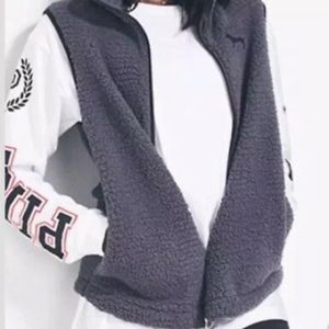 Victoria Secrets Pink Sherpa Vest